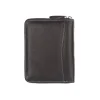tył czarnego portfela skórzanego WILD 708 / back view of WILD 708 black leather wallet